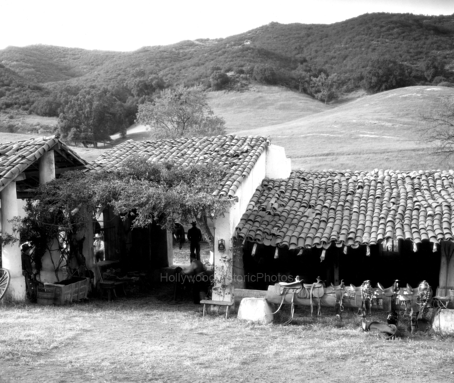 Paramount Ranch 1935 Hacienda Set for filming Unknown Woman wm.jpg